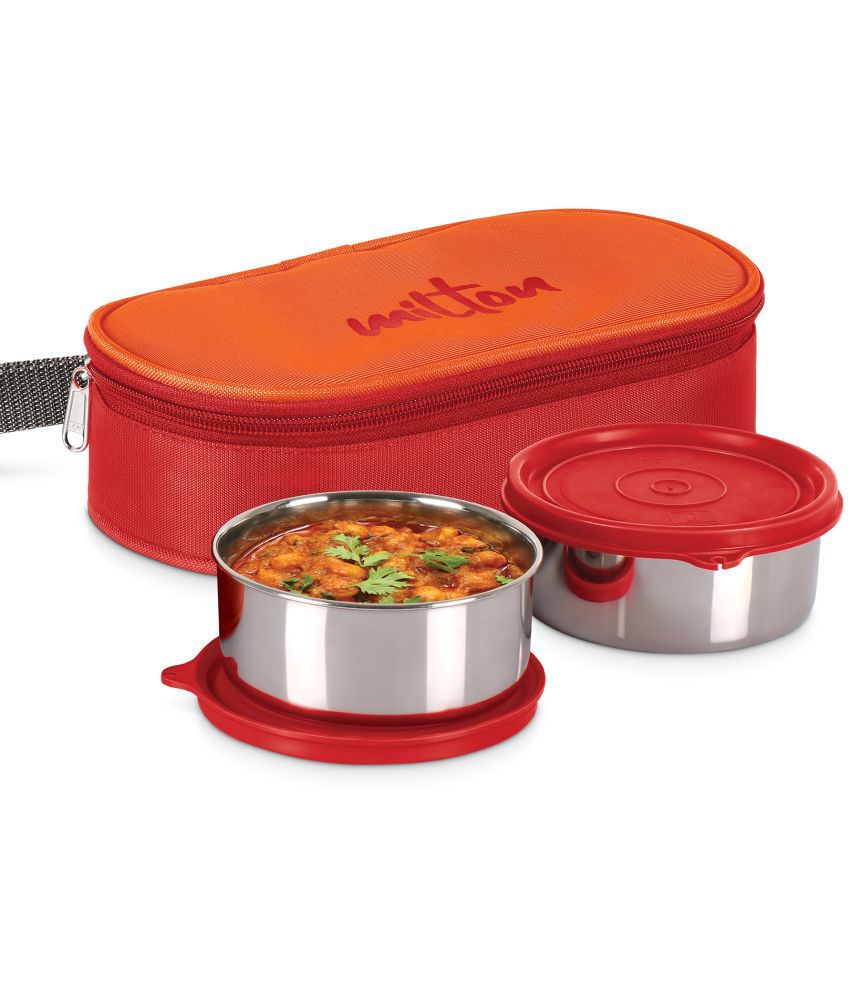     			Milton Hot Bite Lunch Box Stainless Steel Lunch Box 2 - Container ( Pack of 1 )