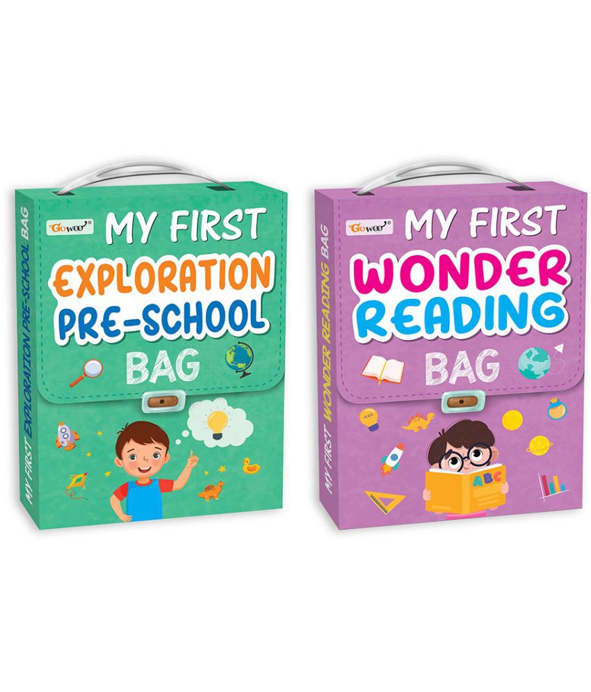     			My first Exploration Preschool and Wonder Reading Bags : Educational Learning books, Storytime adventure bag, Learning book for early learners for Ages 3-12 | Pack of 2 learning bags