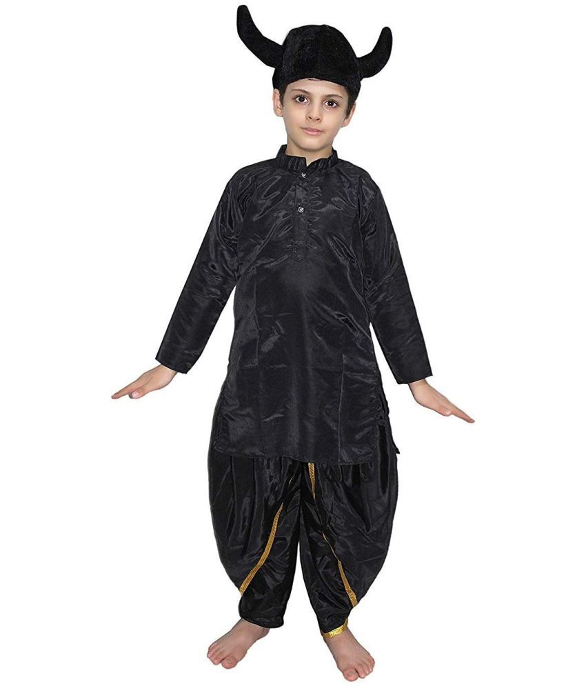     			Rakshas Dress For Boys, Mythological Costume - Black, 3-4 Years