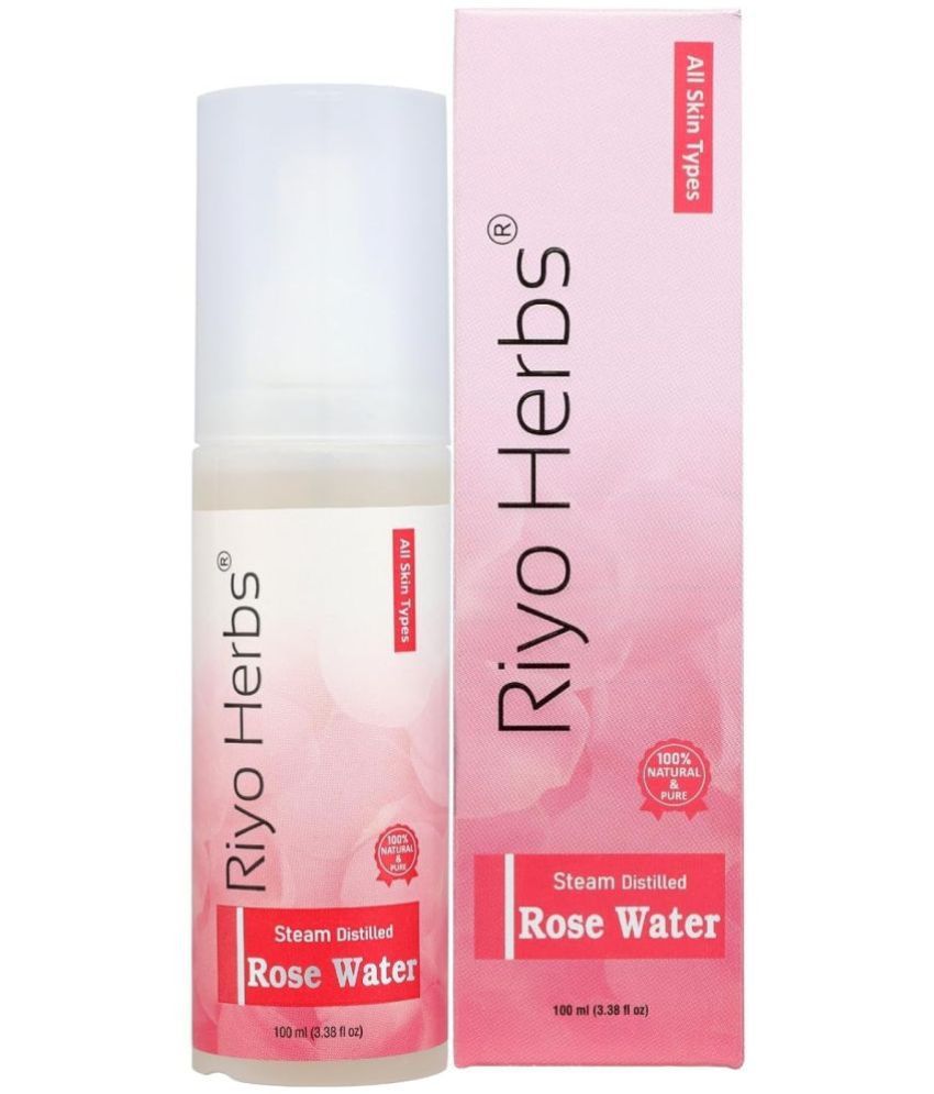     			Riyo Herbs Steam Distilled Rose Water for Face 100 ml- Face Toner,Skin Toner & Makeup Remover