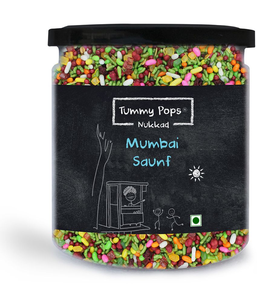     			Tummy Pops: Mumbai Saunf Mix, 350g Jar, After Meal Digestives, Handmade & Sun-dried, Sweet Saunf