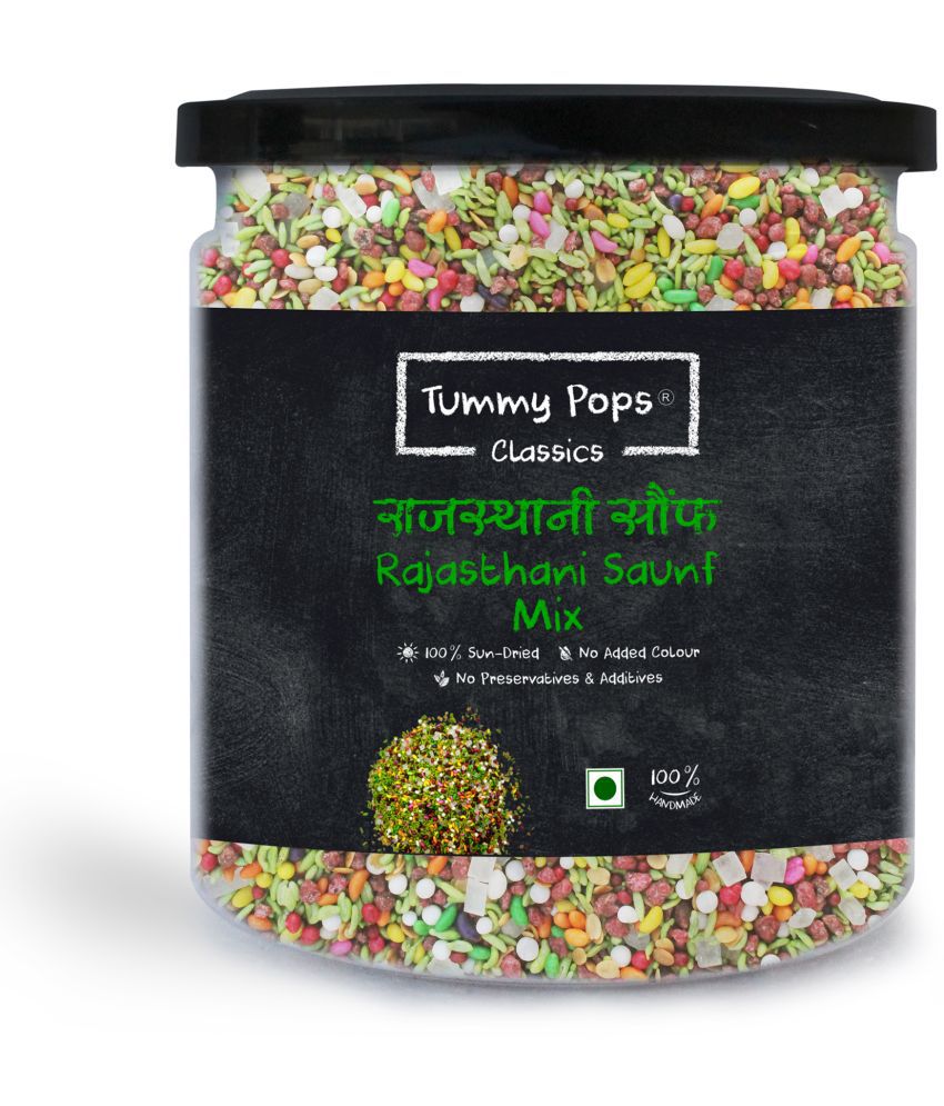     			Tummy Pops: Rajasthani Saunf Mix, 350g Jar, Handmade & Sun-dried, Sweet Fennel Saunf