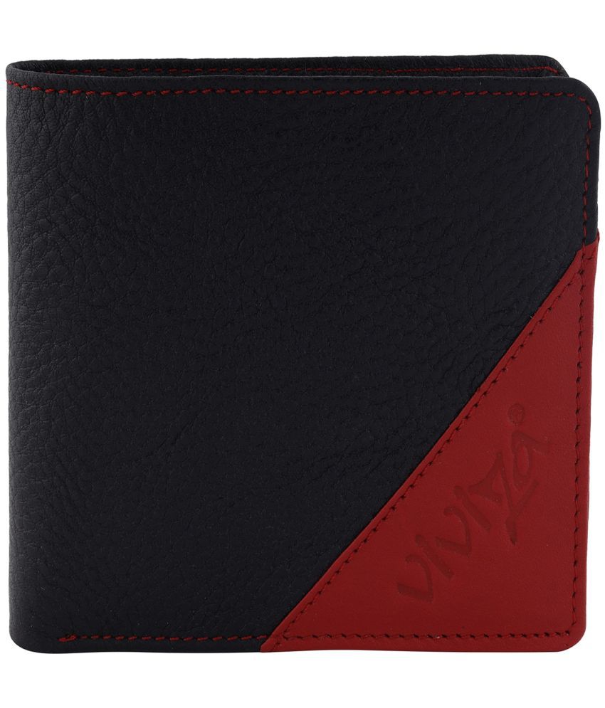     			Viviza Black Leather Men's Two Fold Wallet ( Pack of 1 )