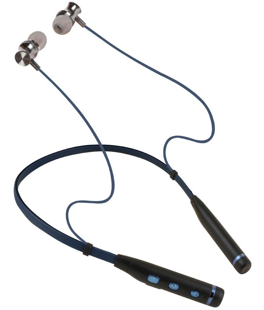     			hitage NBT-1310 Bluetooth Neckband In-the-ear Bluetooth Headset with Upto 17h Talktime Deep Bass - Silver