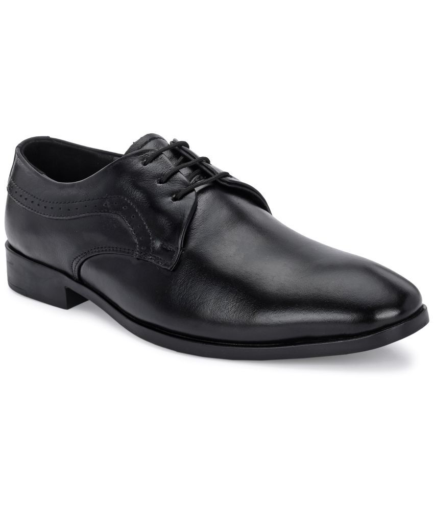     			viv Black Men's Derby Formal Shoes