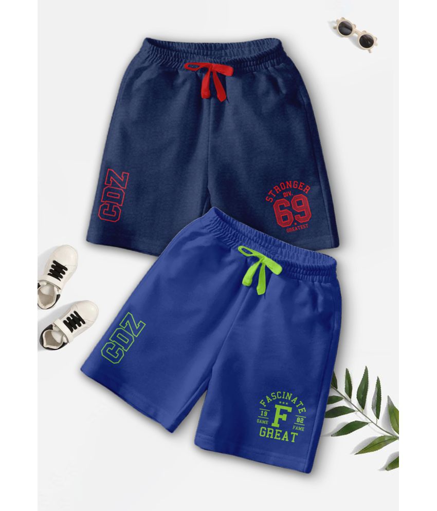     			CODEZ - Multicolor Cotton Blend Boys Shorts ( Pack of 2 )