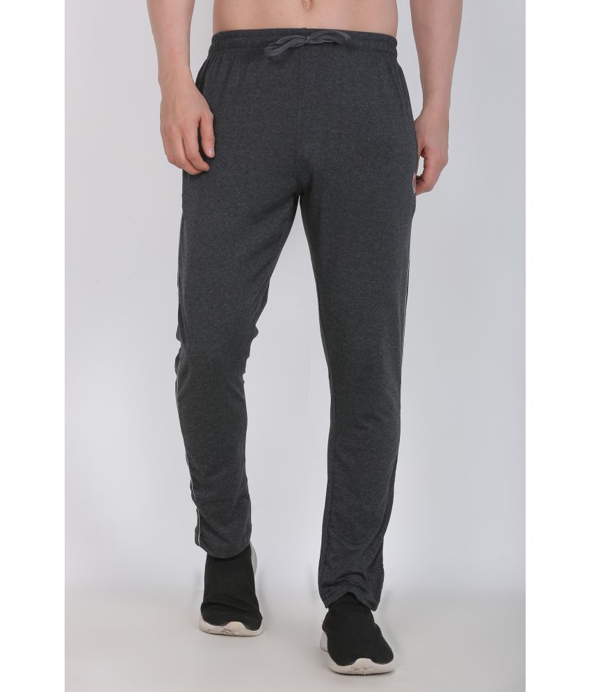     			Indian Pride Charcoal Cotton Blend Men's Trackpants ( Pack of 1 )