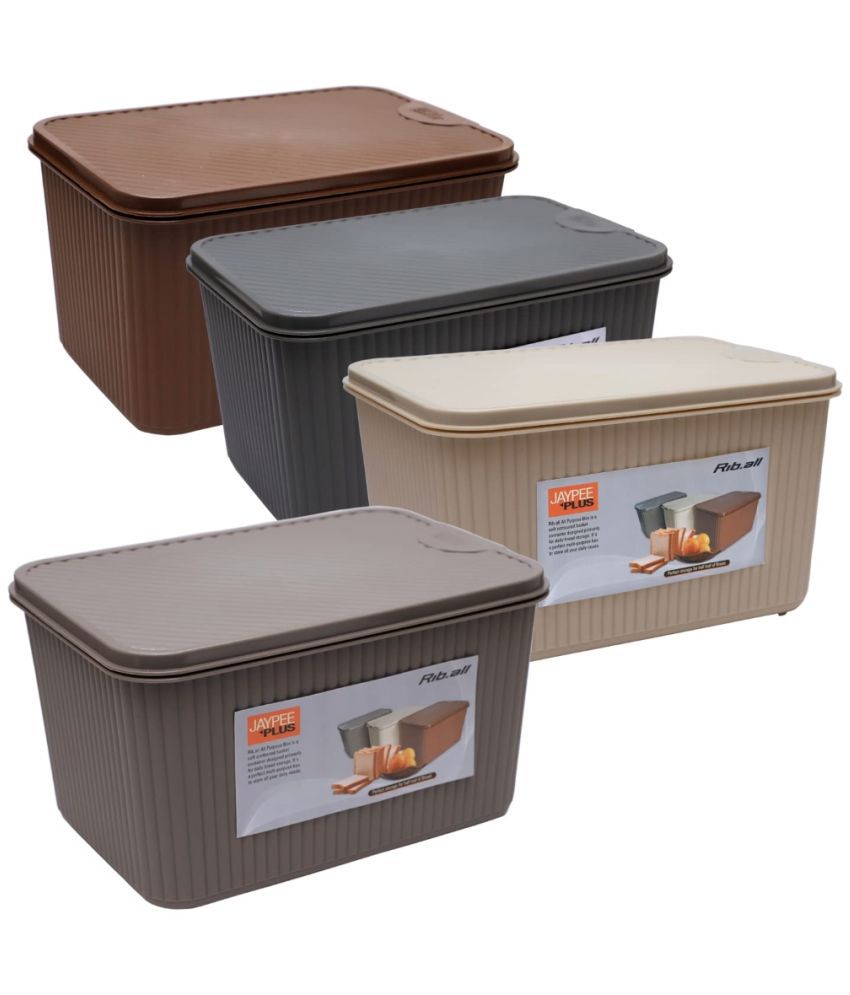     			Jaypee Polyproplene Multicolor Multi-Purpose Container ( Set of 4 )