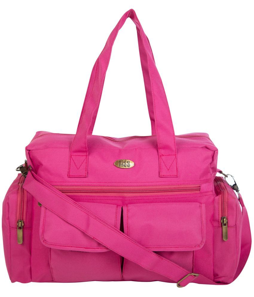     			Mee Mee Pink Polyester Diaper Bag ( 44 cm