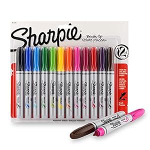     			Sharpie Mixed color BRUSH TIP 12 CD ASSORTED X 12S