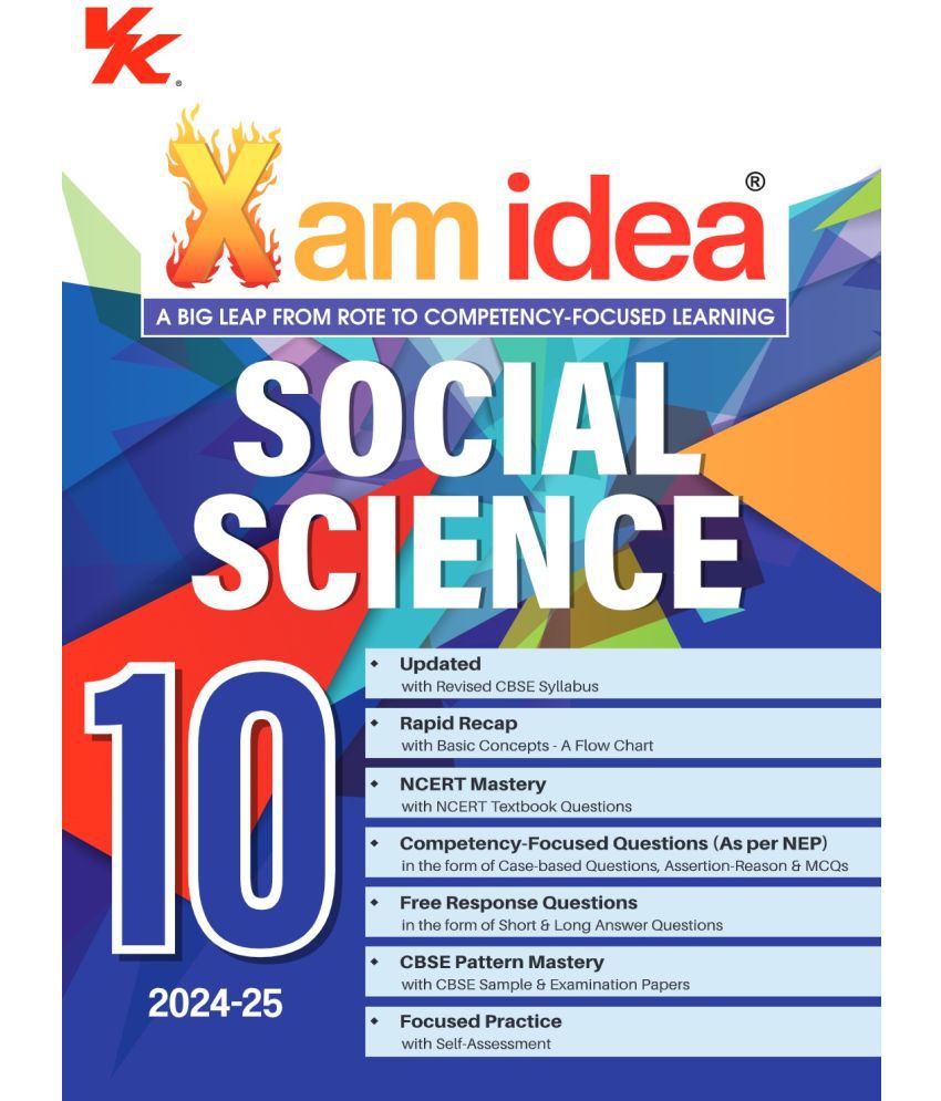     			Xam idea Social Science Class 10 Book | CBSE Board | Chapterwise Question Bank | Based on Revised CBSE Syllabus | NCERT Questions Included | 2024-25 Exam