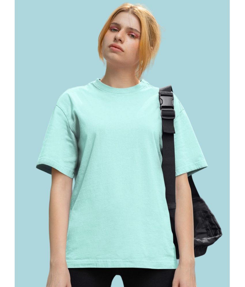     			AKTIF Mint Green Cotton Blend Women's T-Shirt ( Pack of 1 )