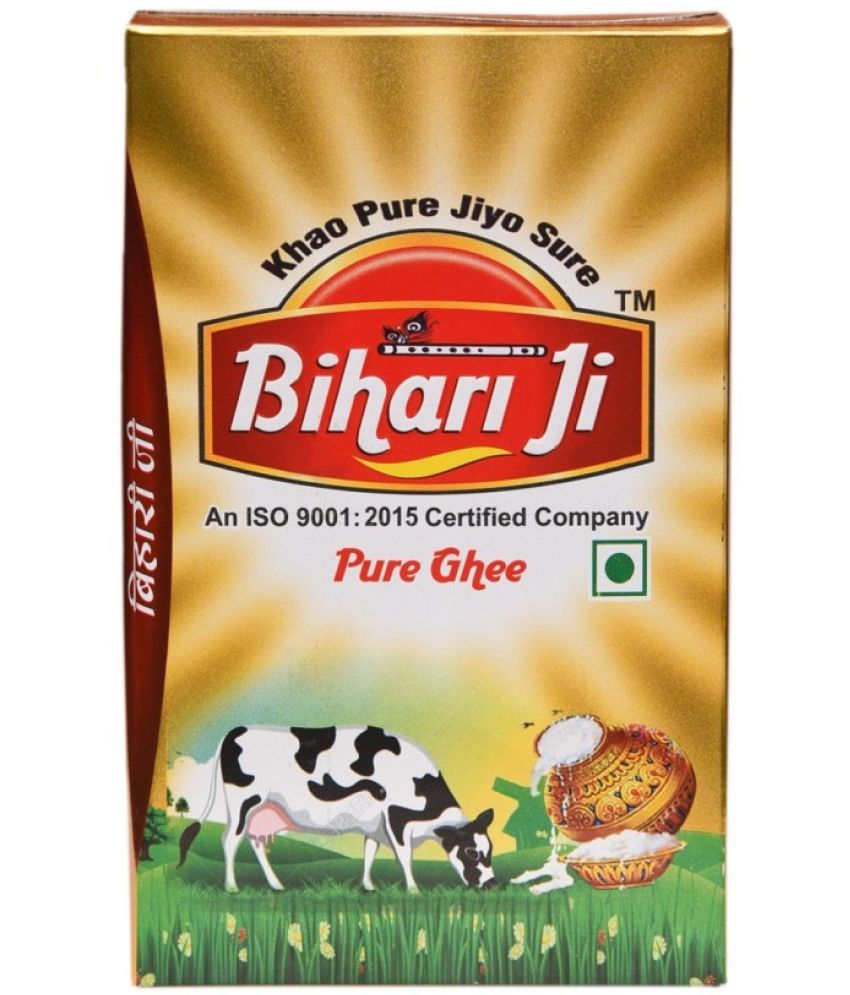     			Bihari ji Pure Ghee for Better Digestion and Immunity 500ml tetra-1 Ghee 500 mL