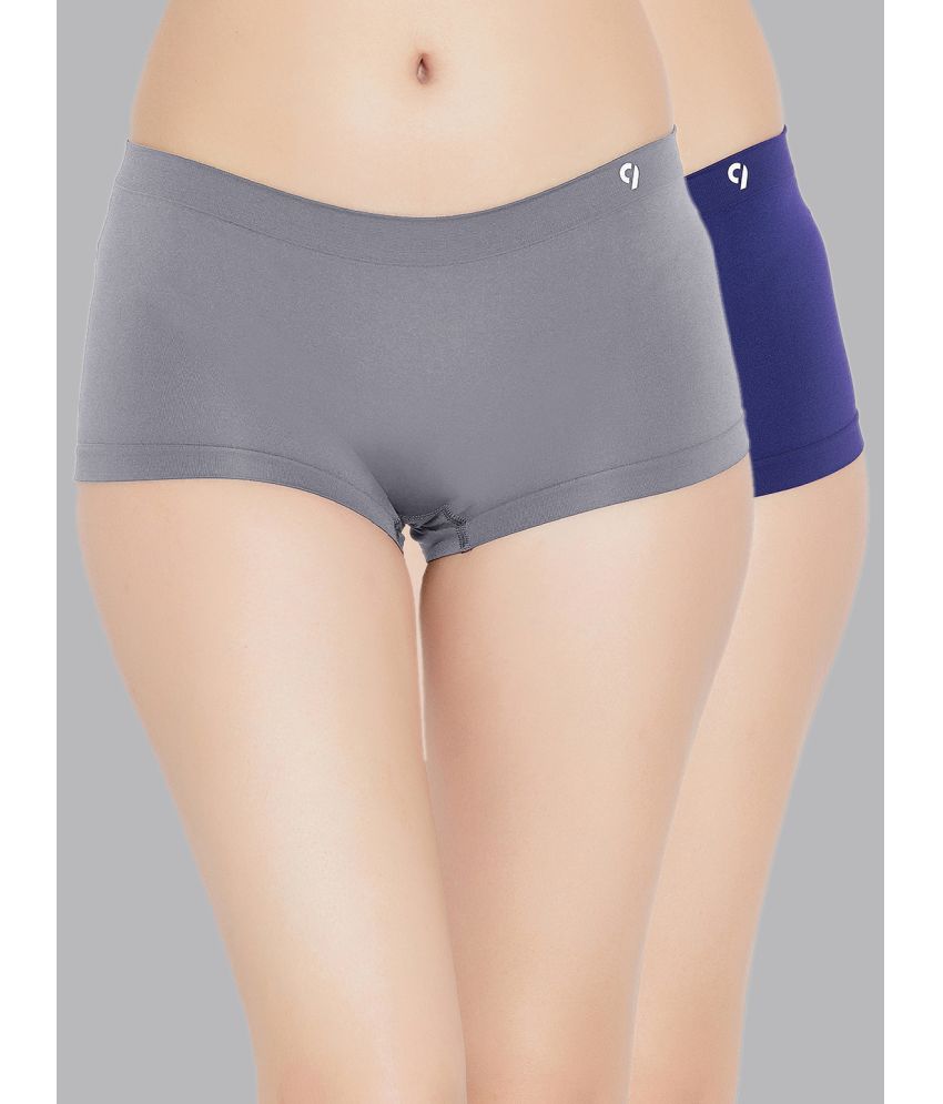     			C9 Airwear Multicolor Nylon Solid Women's Boy Shorts ( Pack of 2 )