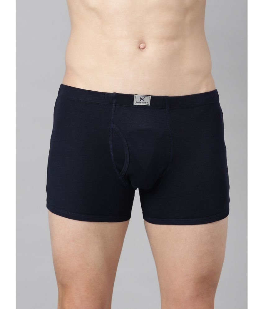     			Force NXT Navy Blue Cotton Men's Trunks ( Pack of 1 )