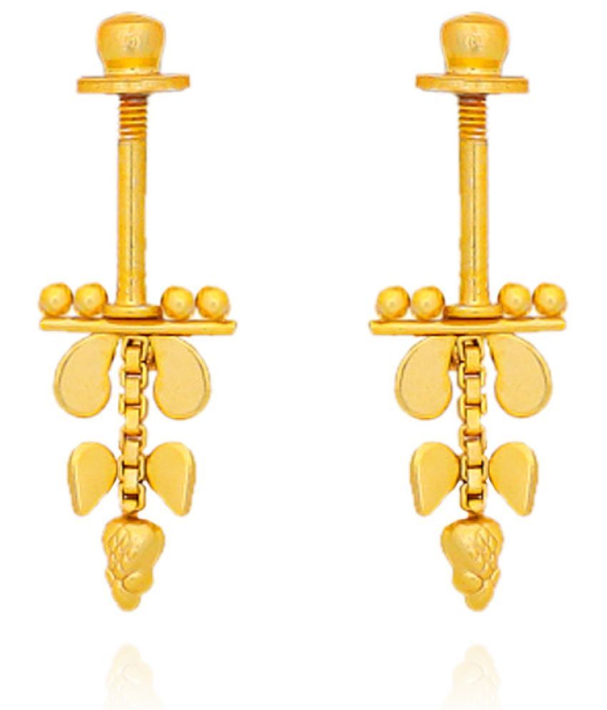     			LUV FASHION Golden Chandbalis Earrings ( Pack of 1 )