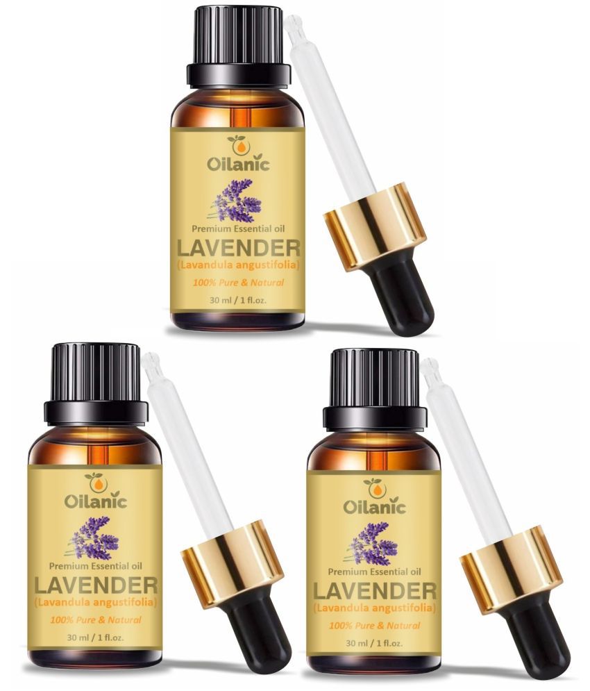     			Oilanic Lavender Heals Skin Conditions Essential Oil Aromatic 30 mL ( Pack of 3 )