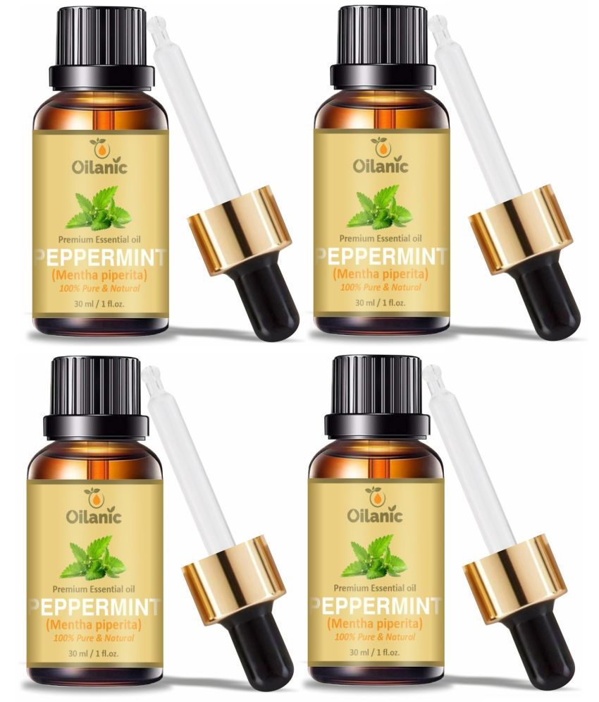     			Oilanic Peppermint Heals Skin Conditions Essential Oil Aromatic 30 mL ( Pack of 4 )