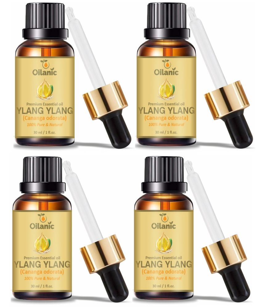     			Oilanic Ylang-Ylang Heals Skin Conditions Essential Oil Aromatic 30 mL ( Pack of 4 )