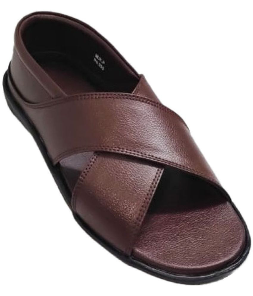     			RAGE GAZE - Brown Men's Sandals