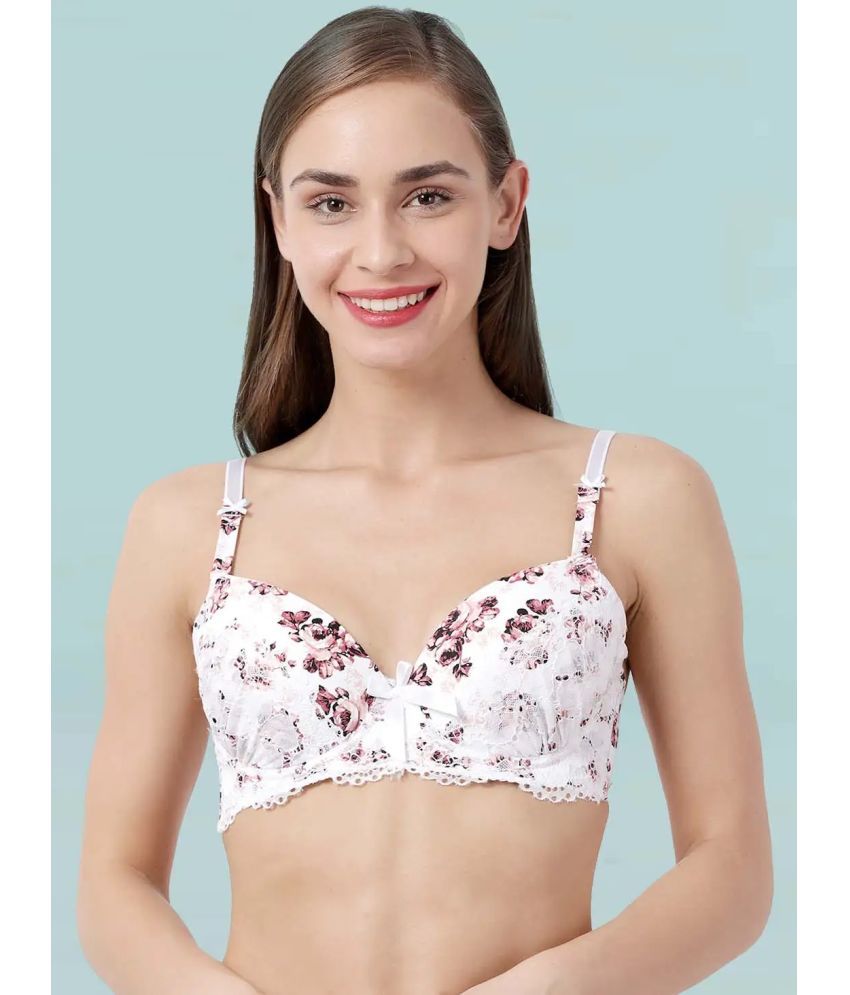     			Susie Nylon Women's T-Shirt Bra ( Brown ) S23006-WhiteBrown