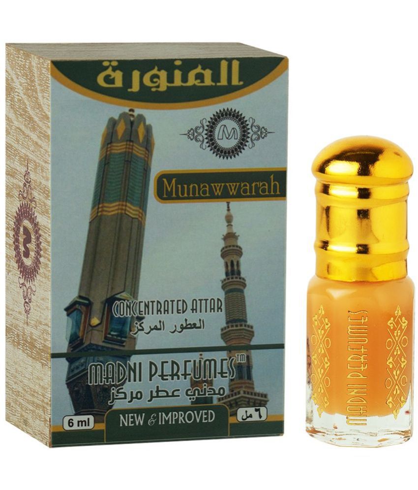     			Madni Perfumes Munawwarah Premium Attar For Men & Women - 6ml | Alcohol-Free Aromatic Perfume Oil
