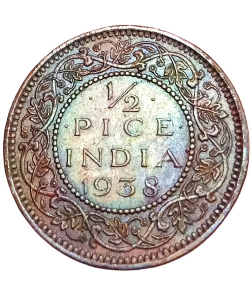     			1/2 PICE INDIA 1938 VERY RARE COIN