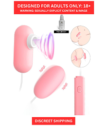 2 in 1 Nipple Sucker + Egg Vibrator | USB Powered with 12 Vibration Modes Sex Toys For Women