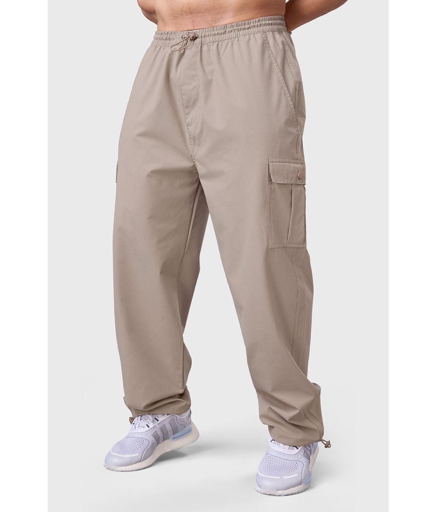     			Fuaark Beige Polyester Men's Sports Trackpants ( Pack of 1 )