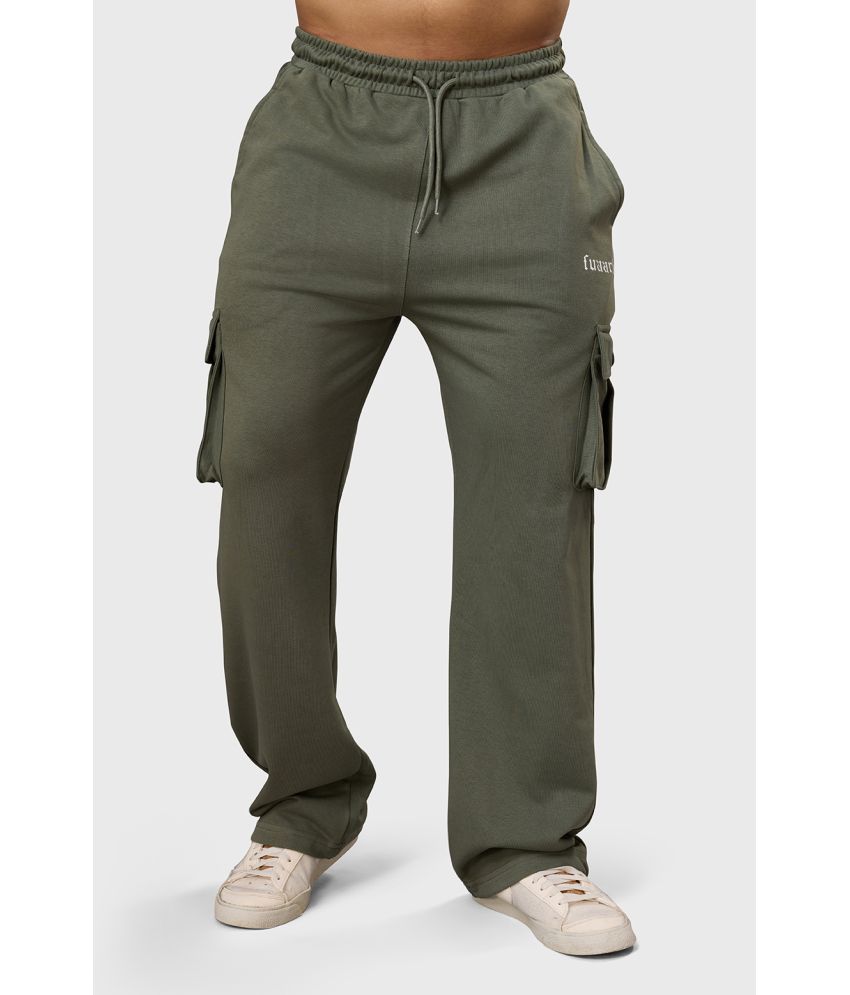     			Fuaark Olive Cotton Blend Men's Sports Trackpants ( Pack of 1 )