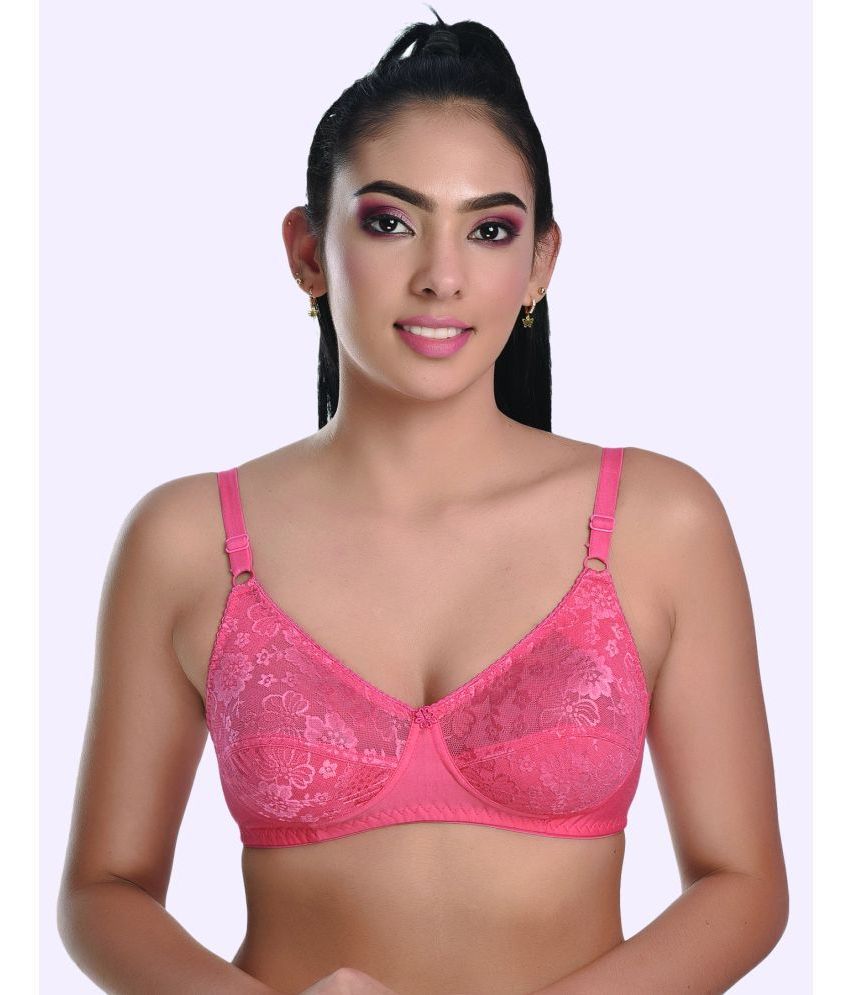     			LadySoft Coral Cotton Blend Non Padded Women's Everyday Bra ( Pack of 1 )
