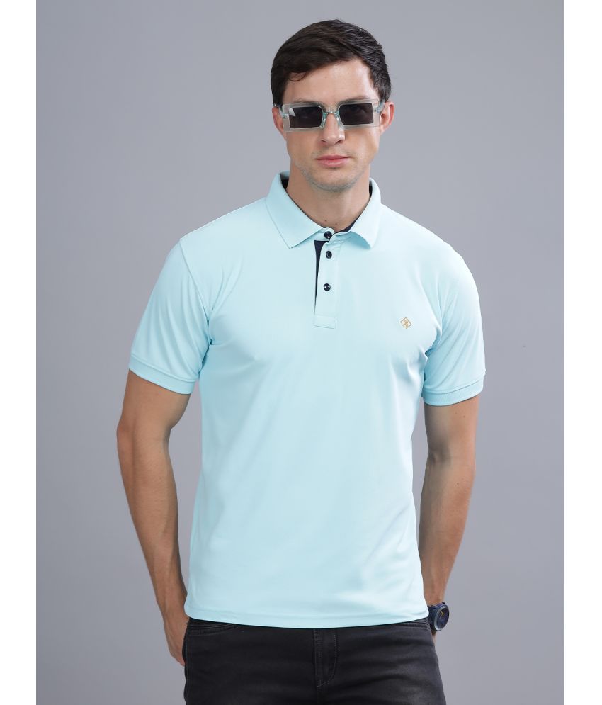     			Paul Street Polyester Slim Fit Embroidered Half Sleeves Men's Polo T Shirt - Sky Blue ( Pack of 1 )