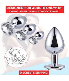 1pcs Anal Butt Plug STAINLESS G-Spot Sex Toy For Women Men Jewel Round sex toy buttplug anal sex toys for women