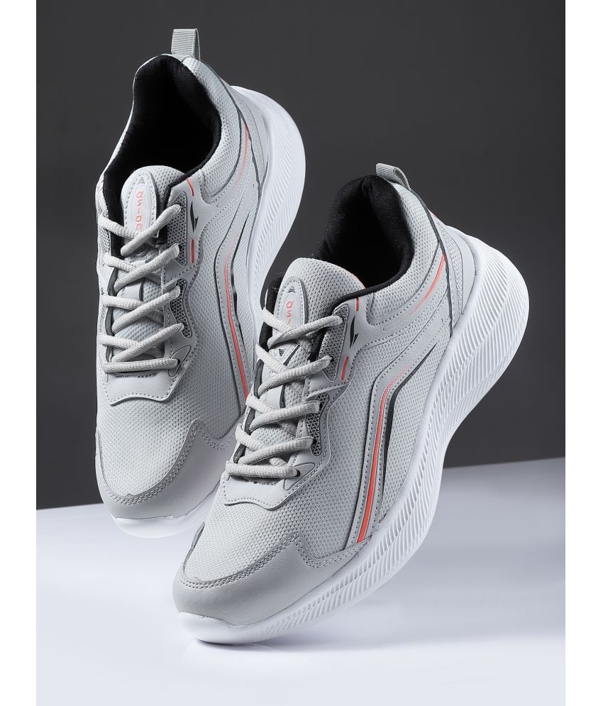    			ASIAN ELECTRIC-06 Light Grey Men's Sports Running Shoes