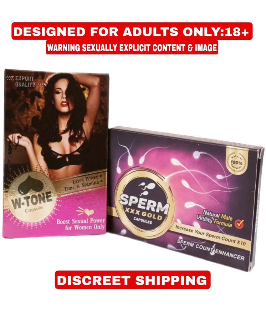     			Dr Chopra W-Tone Capsule for Women or Sperm xxx Gold for Men( Pack of 2)