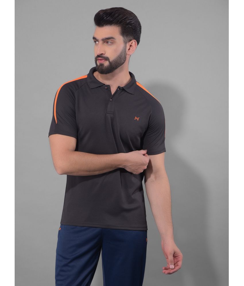     			Force NXT Charcoal Polyester Regular Fit Men's Sports Polo T-Shirt ( Pack of 1 )