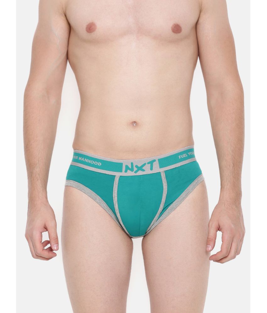     			Force NXT Green Cotton Men's Briefs ( Pack of 1 )