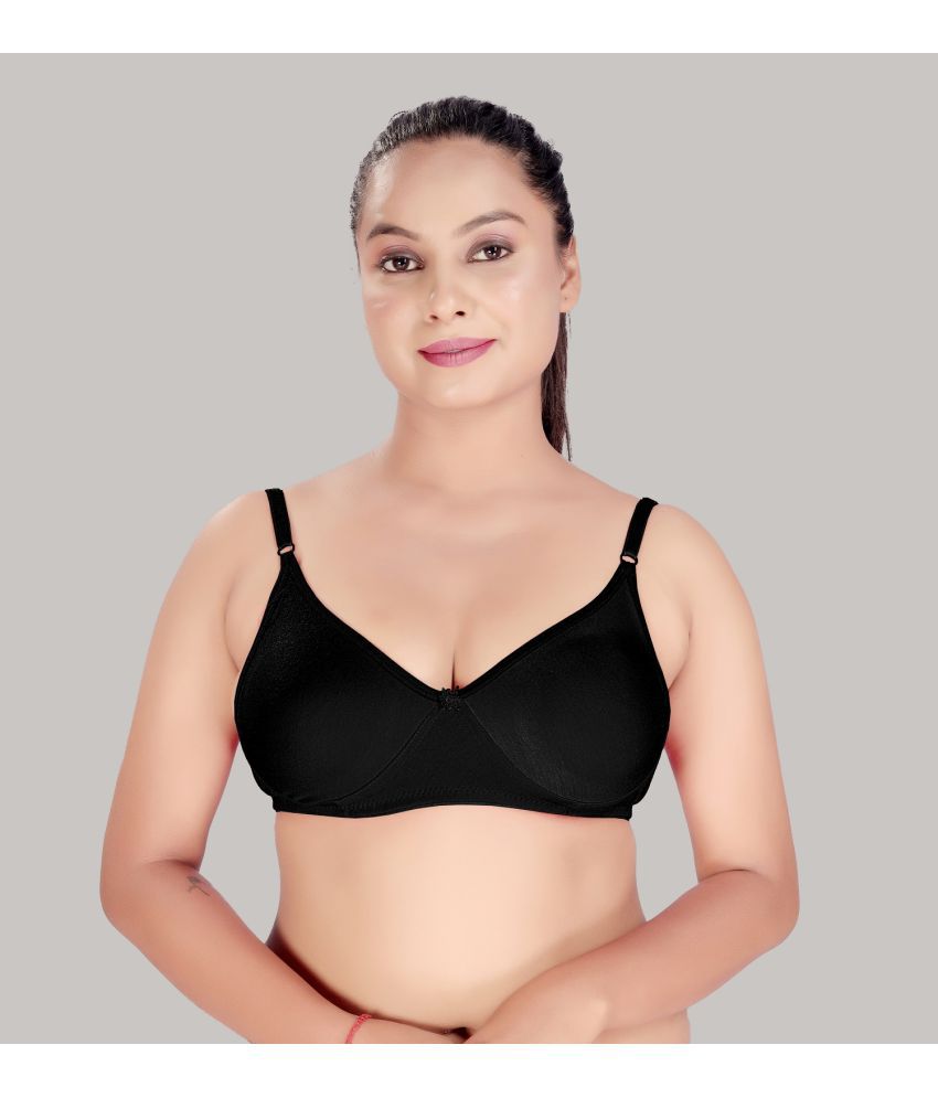    			M A FASHION Black Cotton Non Padded Women's Push Up Bra ( Pack of 1 )