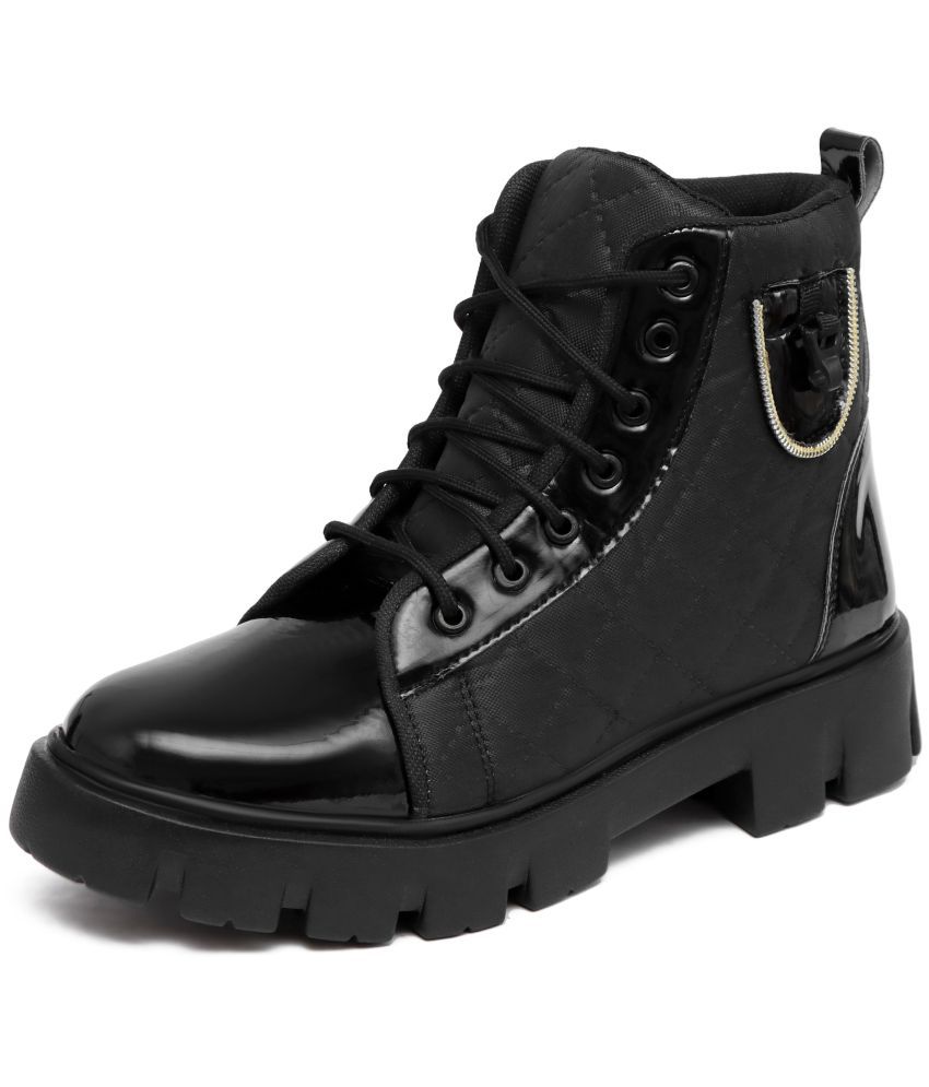     			Rising Wolf Black Men's Casual Boots