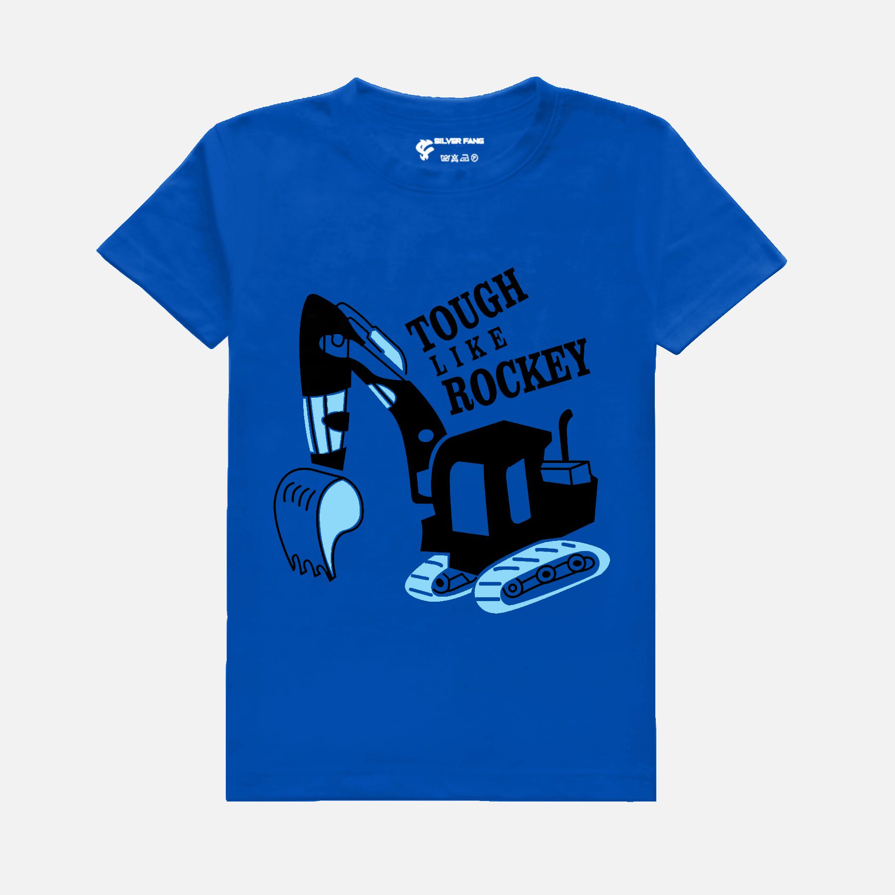     			SILVER FANG Blue Cotton Boy's T-Shirt ( Pack of 1 )