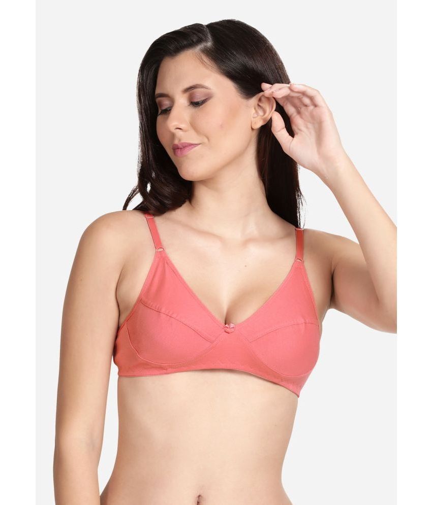     			Shyle Pink Cotton Non Padded Women's Everyday Bra ( Pack of 1 )