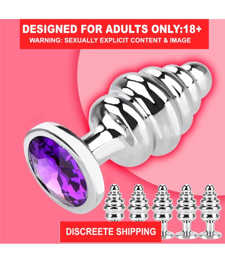     			Spiral Beads Stainless Steel Metal Butt Plug mens sexy toy butt plug men toy for men