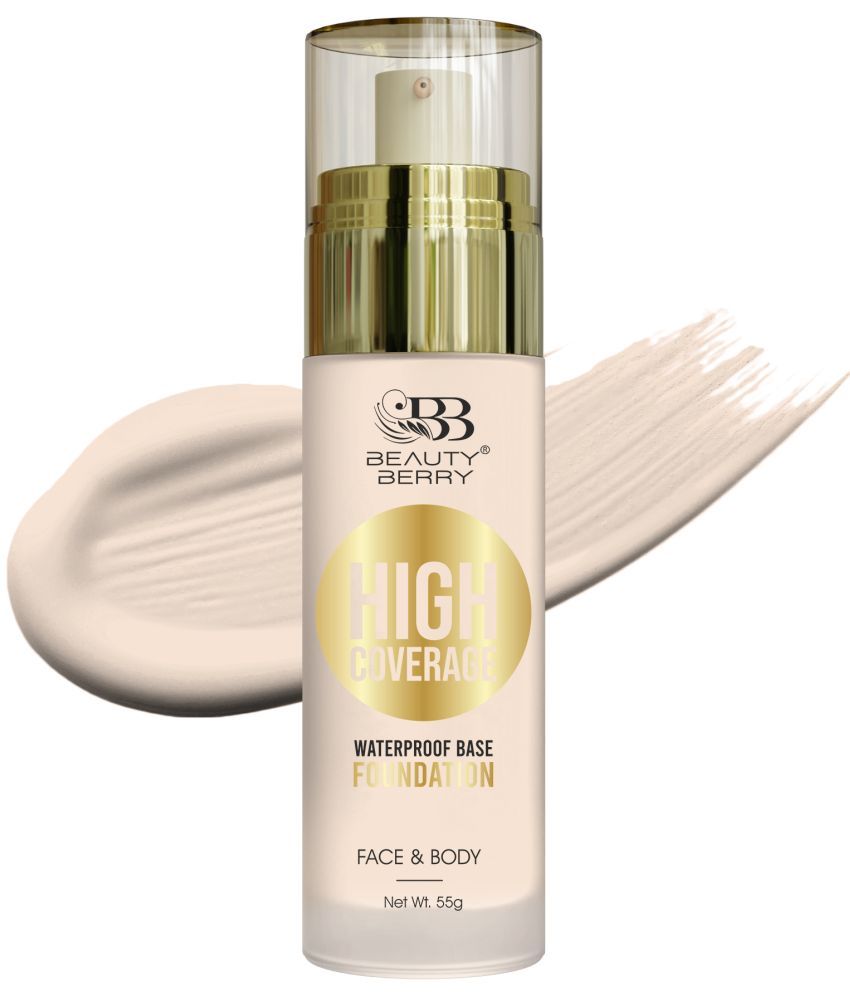     			Beauty Berry High Coverage Waterproof Base Foundation 55g, Natural Beige (Shade - 03)