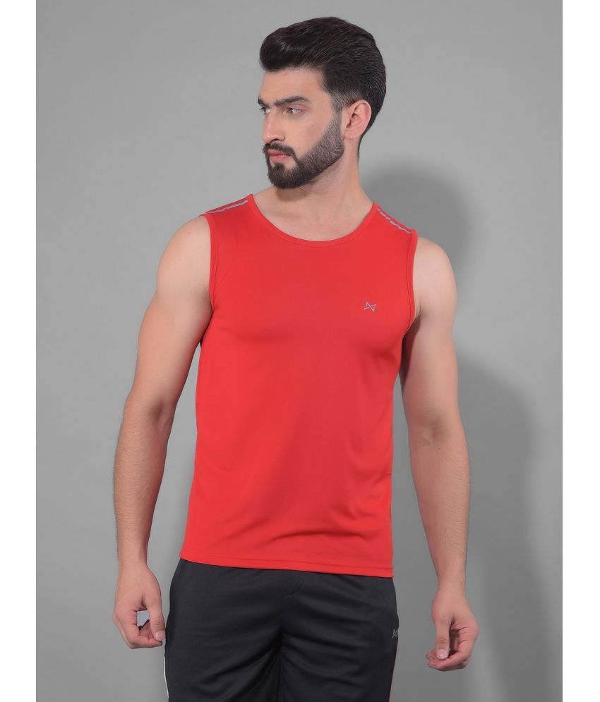     			Force NXT Red Polyester Regular Fit Men's Sports T-Shirt ( Pack of 1 )