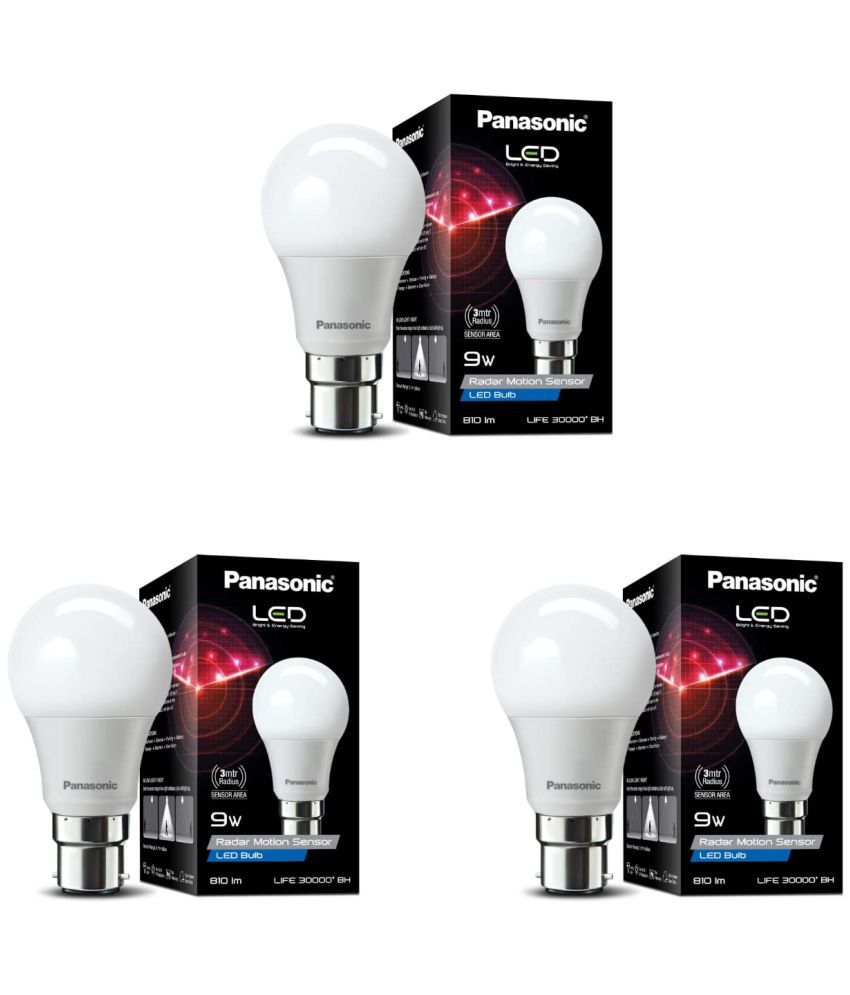     			Panasonic 9W Cool Day Light Smart Bulb ( Pack of 3 )