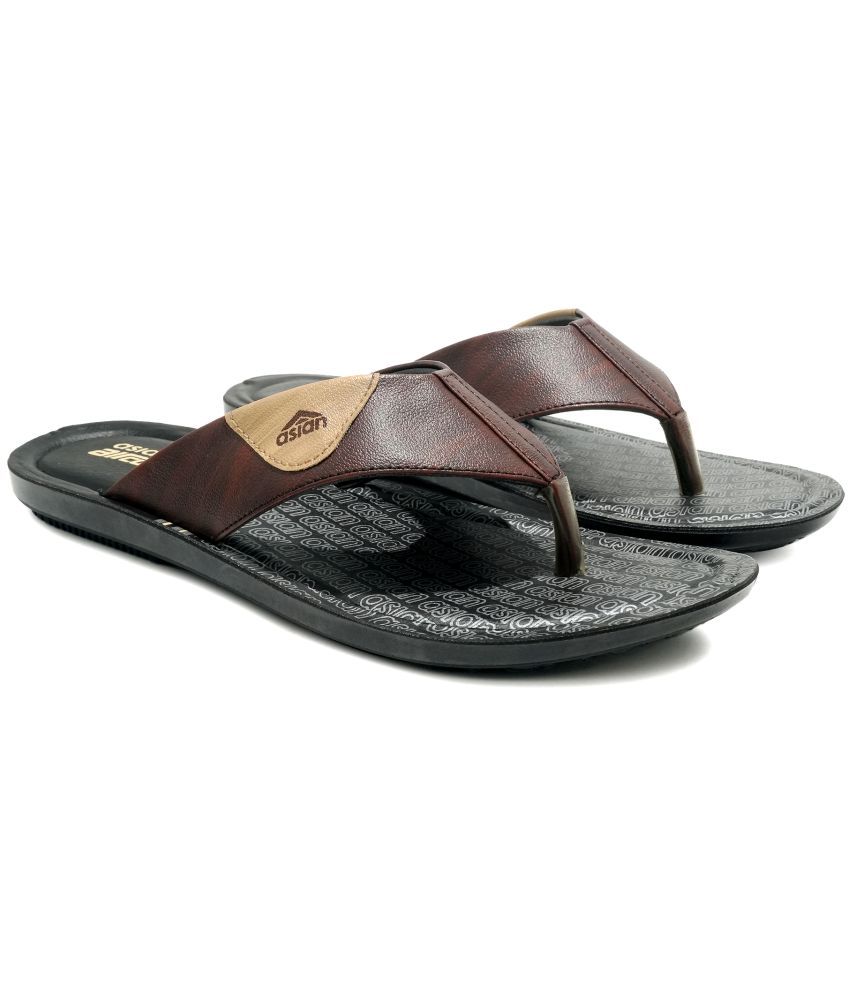     			ASIAN Brown Men's Daily Slipper