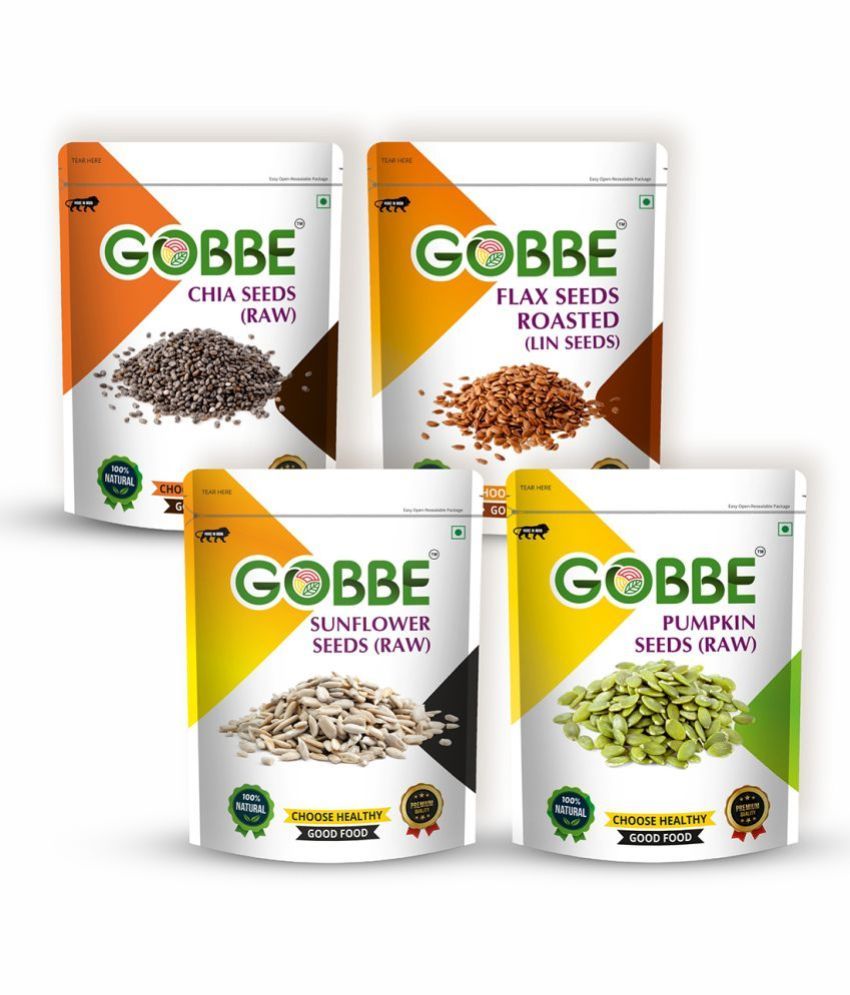     			GOBBE Chia Seeds ( Pack of 4 )