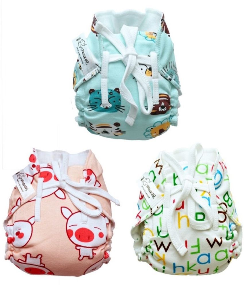     			SNUGKINS Reusable Cloth Nappy ( Pack of 3 )