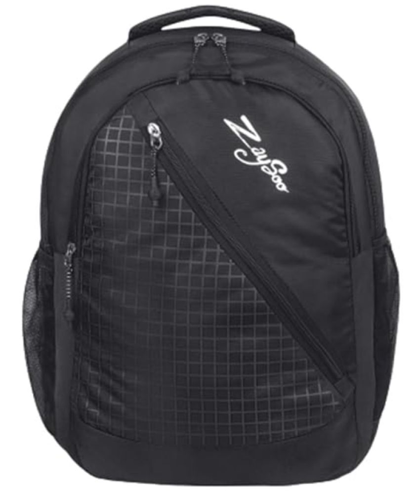     			ZAYSOO Black Polyester Backpack ( 40 Ltrs )