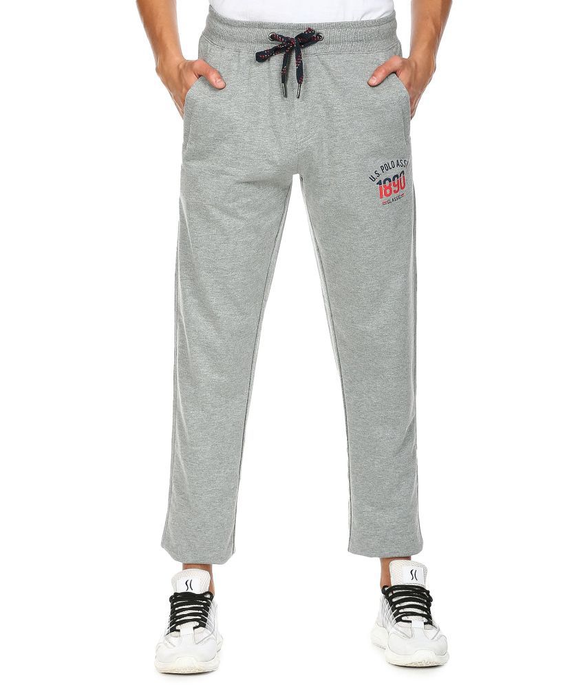     			U.S. Polo Assn. Grey Cotton Men's Trackpants ( Pack of 1 )